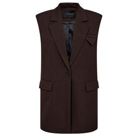 Copenhagen Muse CMTAILOR Vest, Coffee Bean Melange 